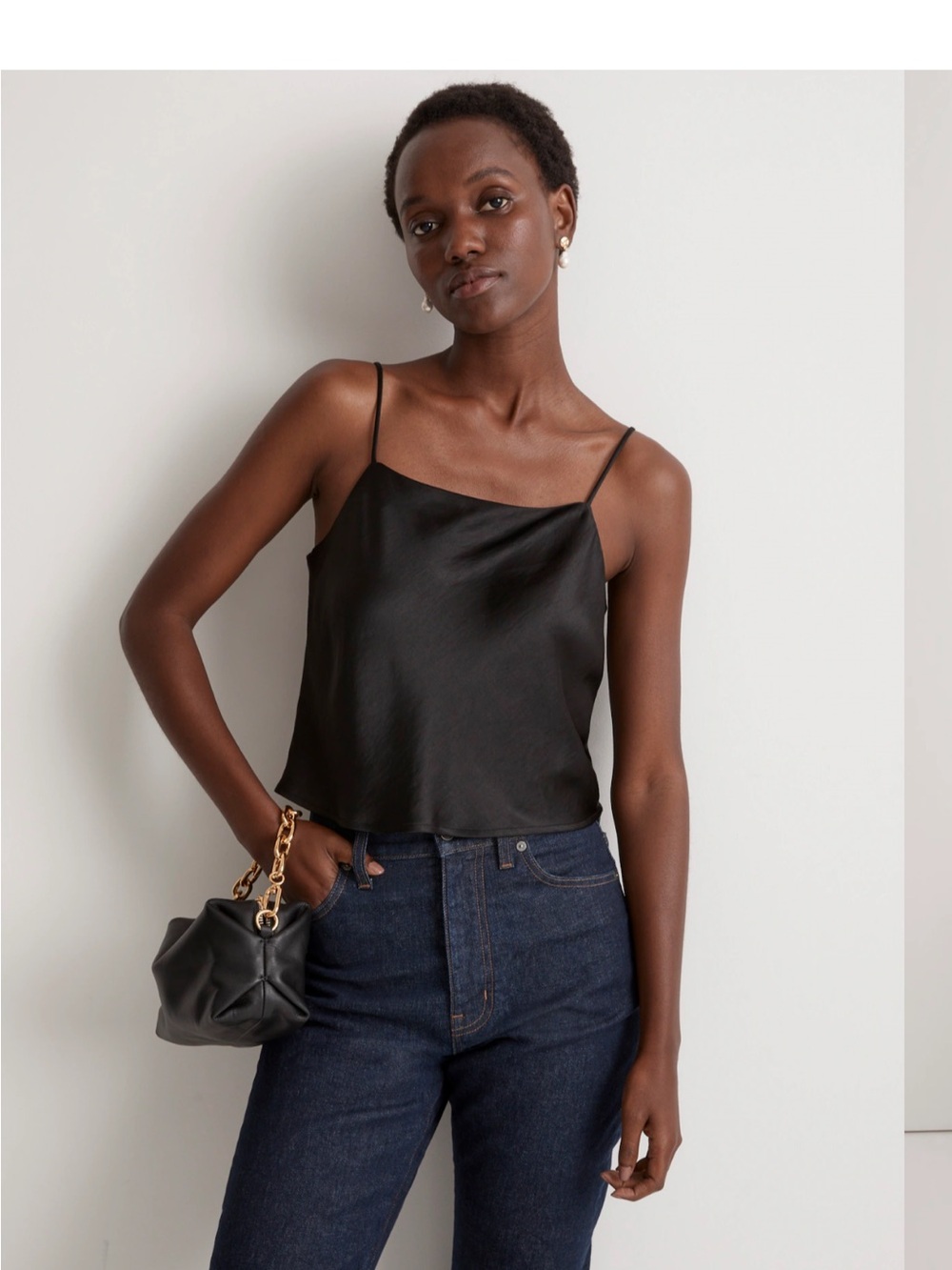 Madewell Satin Square neck Cami XL